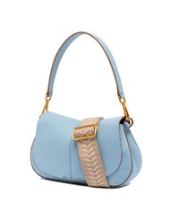 GIANNI CHIARINI HELENA ROUND Leather bag with double shoulder strap sky - Women’s Bags - 2