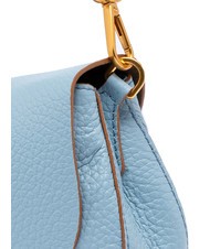 GIANNI CHIARINI HELENA ROUND Leather bag with double shoulder strap sky - Women’s Bags - 5