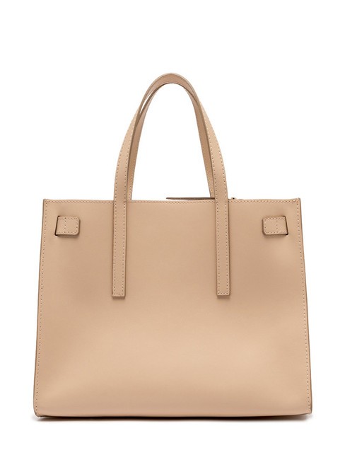ALTEA Leather shopping bag with shoulder strap cream - Women’s Bags