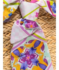 YNOT JAVA Medium straw beach bag purple - Women’s Bags - 3