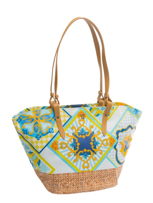 SICILY Medium beach shopping bag blue - Women’s Bags