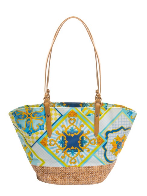 SICILY Medium beach shopping bag blue - Women’s Bags