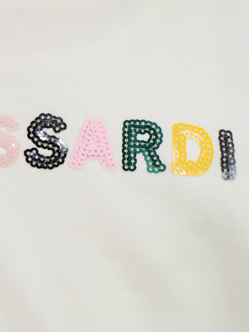 STORK Sweatshirt and trousers tracksuit off white/off white - Children's tracksuits