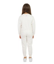 TRUSSARDI STORK Sweatshirt and trousers tracksuit off white/off white - Children's tracksuits - 3