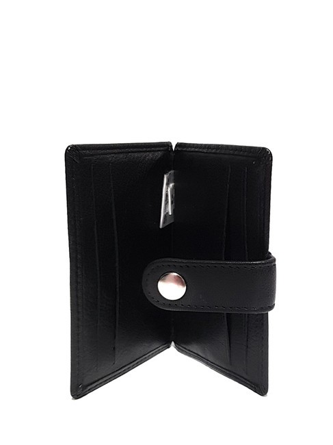TB Leather card holder black - Men’s Wallets