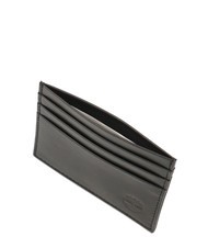 TIMBERLAND TB Flat leather card holder black - Men’s Wallets - 3