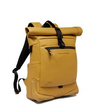 PIQUADRO CORNER SPECIALE GOMMATO Roll-top backpack for 15.6" laptop Yellow - Laptop backpacks - 2