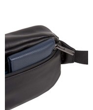 PIQUADRO CAMPIONARIO -  URBAN Leather bum bag Black - Hip pouches - 3