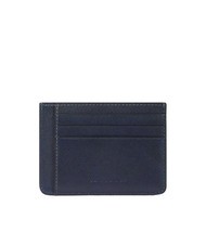 PIQUADRO DAVID Flat leather credit card holder blue - Men’s Wallets - 2