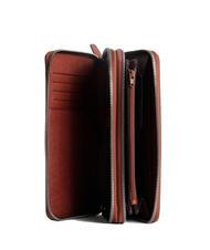 PIQUADRO BLACK SQUARE Leather clutch wallet - Tablet holder& Organizer