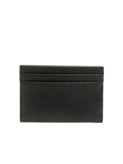 GARDENIA Andromeda Print Leather Card Holder Black - Women’s Wallets