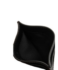 FURLA GARDENIA Andromeda Print Leather Card Holder Black - Women’s Wallets - 3