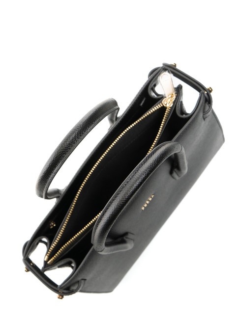 GARDENIA Andromeda print leather handbag Black - Women’s Bags