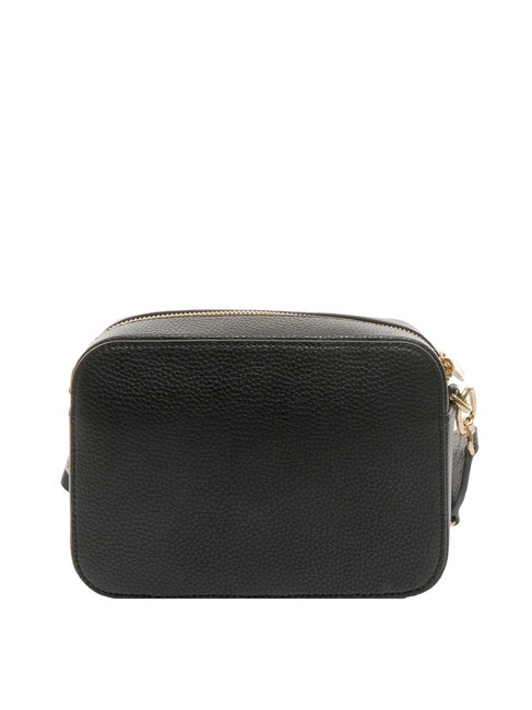 GARDENIA Camera case bag in keria print leather black+ice tones - Women’s Bags