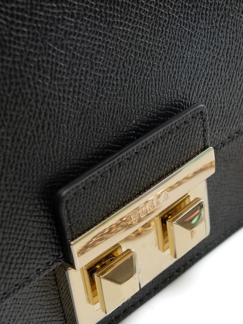 BELLA  Mini shoulder bag, in leather Black - Women’s Bags