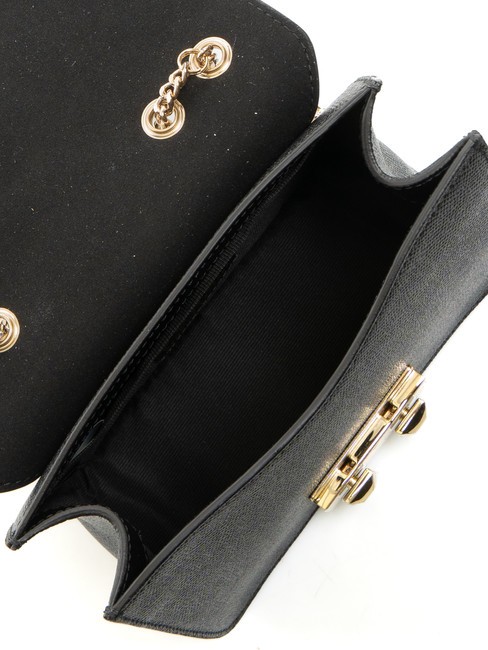 BELLA  Mini shoulder bag, in leather Black - Women’s Bags