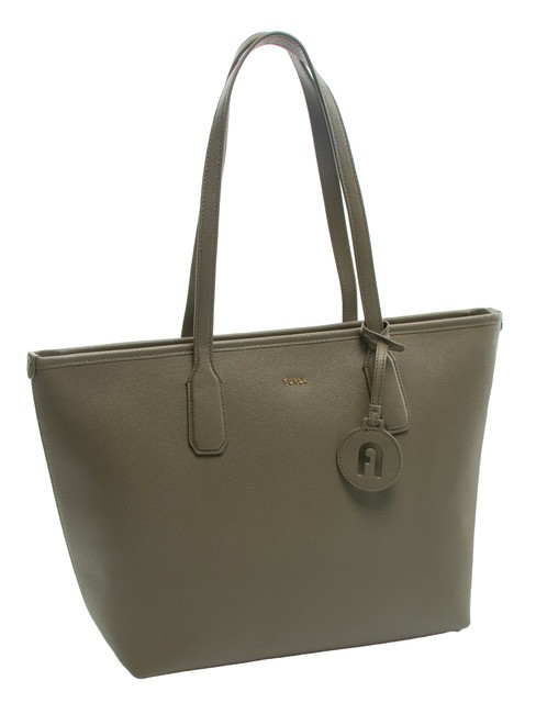 CLASSIC Andromeda print leather shopper bag sage - Women&rsquo;s Bags