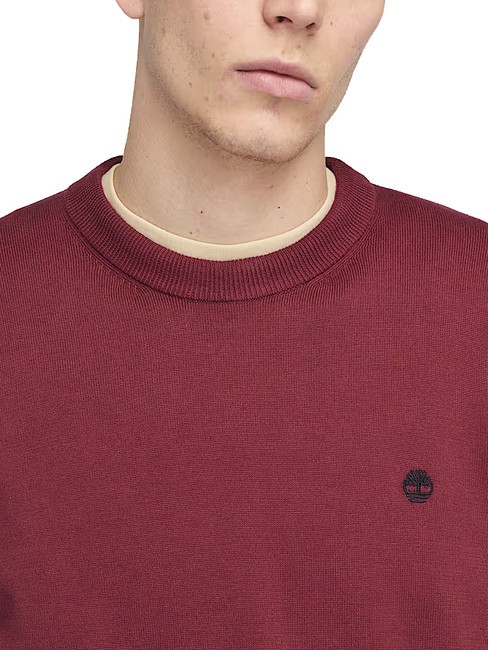 WILLIAMS RIVER Crewneck sweater cordovan - Men's Sweaters