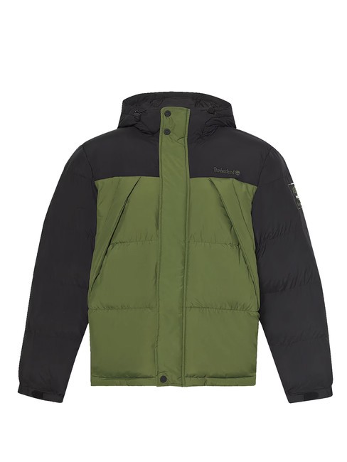 PUFFET Water repellent down jacket black/black forest green - Men's down jackets