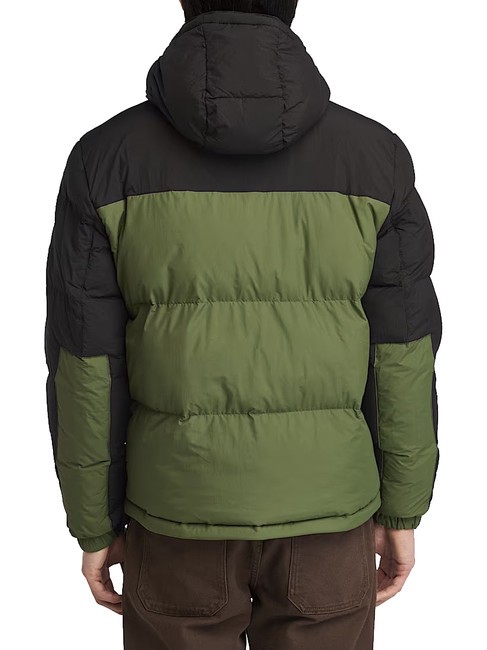 PUFFET Water repellent down jacket black/black forest green - Men's down jackets