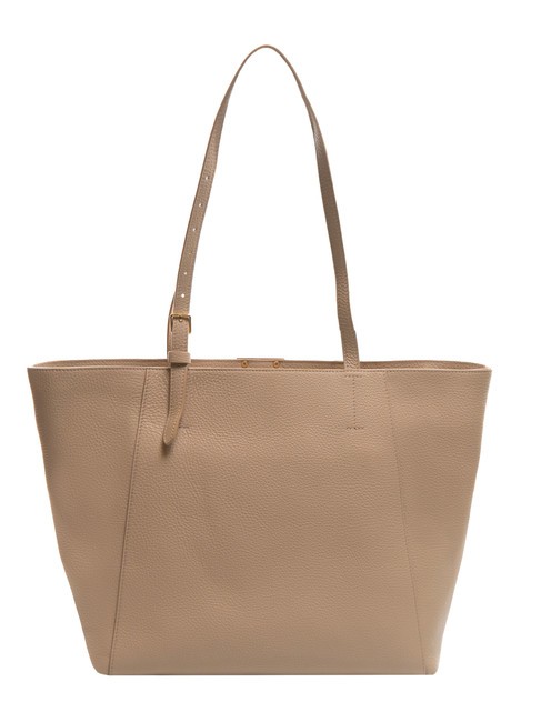 CHER Hammered leather shopping bag powder pink - Women’s Bags