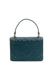 LOVE MOSCHINO QUILTED Briefcase bag with shoulder strap emerald - Women&rsquo;s Bags - 3