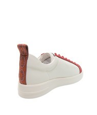 COCCINELLE MONOGRAM PERFORED BIMATERIAL Leather sneakers - Women’s shoes