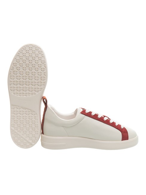 MONOGRAM PERFORED BIMATERIAL Leather sneakers of.w/rosew/m.gr - Women’s shoes