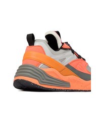 PIQUADRO CORNER 2.0 SPECIALE 2 Sneakers in recycled fabric orange2 - Men’s shoes - 4