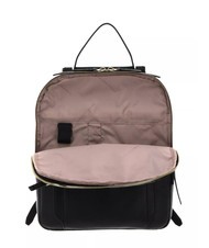 PIQUADRO CIRCLE Leather backpack Black - Women&rsquo;s Bags - 4