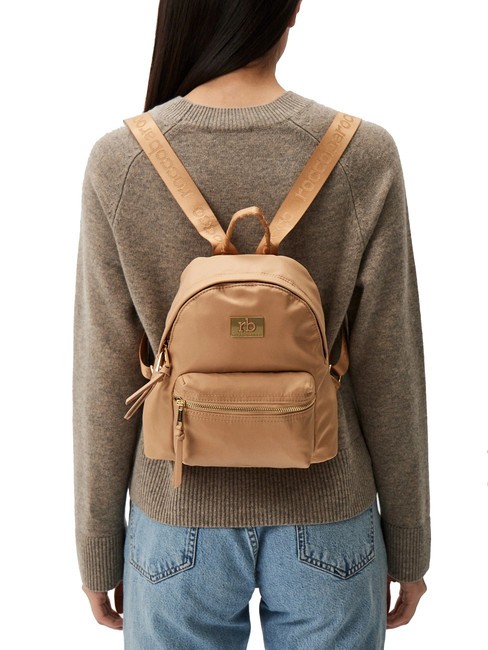 GLORIA Backpack with pocket beige - Women’s Bags