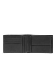 PIQUADRO CARL Leather wallet with coin purse Black - Men&rsquo;s Wallets - 2