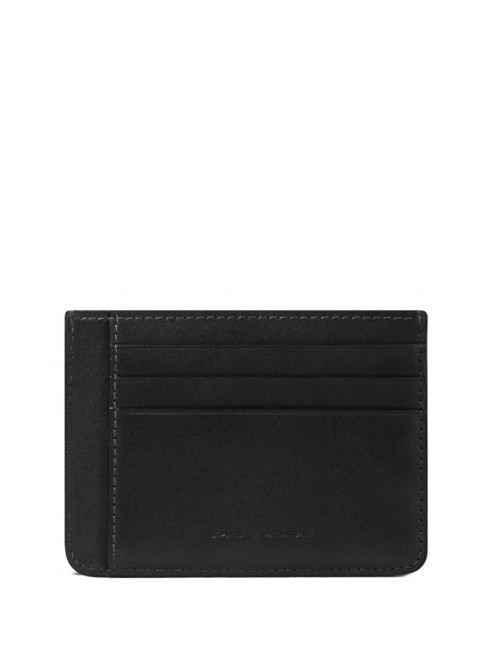 DAVID Flat leather credit card holder Black - Men’s Wallets