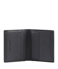 PIQUADRO MODUS RESTYLING  Leather wallet Black - Men’s Wallets - 2