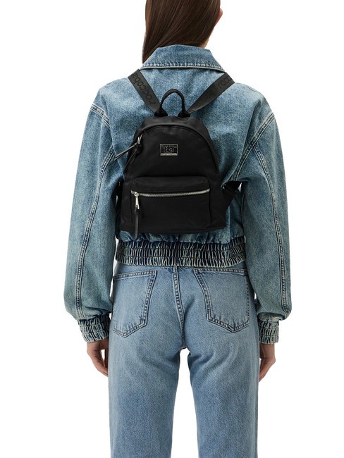 GLORIA Backpack with pocket black - Women’s Bags