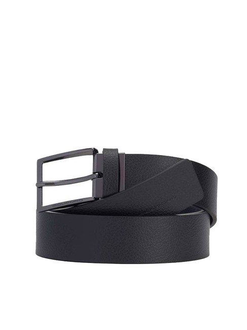 MODUS RESTYLING Reversible leather belt black / blue - Belts