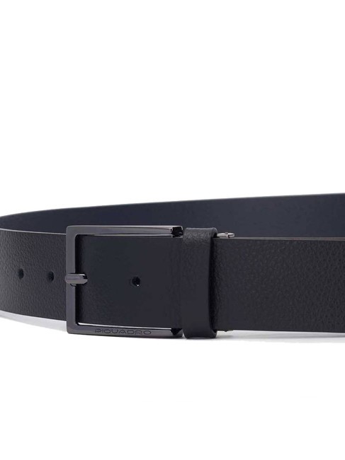 MODUS RESTYLING Reversible leather belt black / blue - Belts