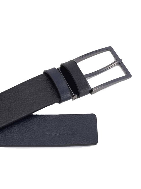 MODUS RESTYLING Reversible leather belt black / blue - Belts