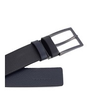 PIQUADRO MODUS RESTYLING Reversible leather belt black / blue - Belts - 5