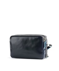 PIQUADRO BLUE SQUARE Organized leather pouch blue - Tablet holder& Organizer - 2
