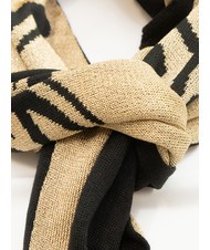 MOSCHINO BOUTIQUE LOGO Scarf black/beige - Scarves - 3