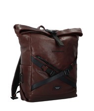 PIQUADRO HARPER 15.6" leather laptop backpack MORO - Laptop backpacks - 2