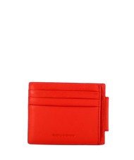 PIQUADRO URBAN Leather credit card holder with zip RED - Men&rsquo;s Wallets - 2
