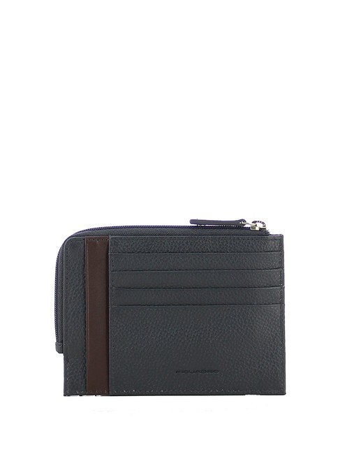 card holder Leather blue / brown - Men&rsquo;s Wallets