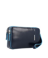 PIQUADRO BLUE SQUARE Leather clutch bag blue - Women’s Bags - 2