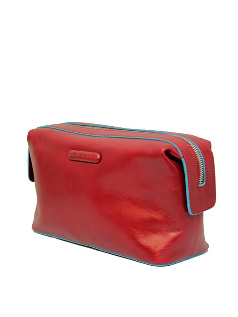 BLUE SQUARE Leather Beauty RED - Beauty Case
