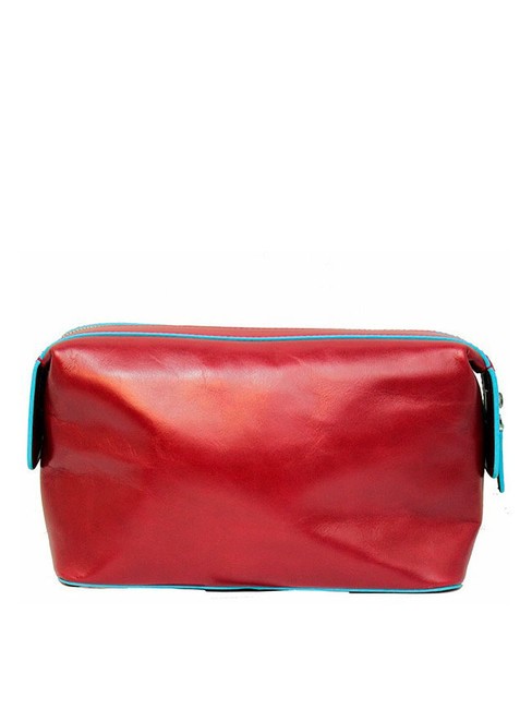 BLUE SQUARE Leather Beauty RED - Beauty Case