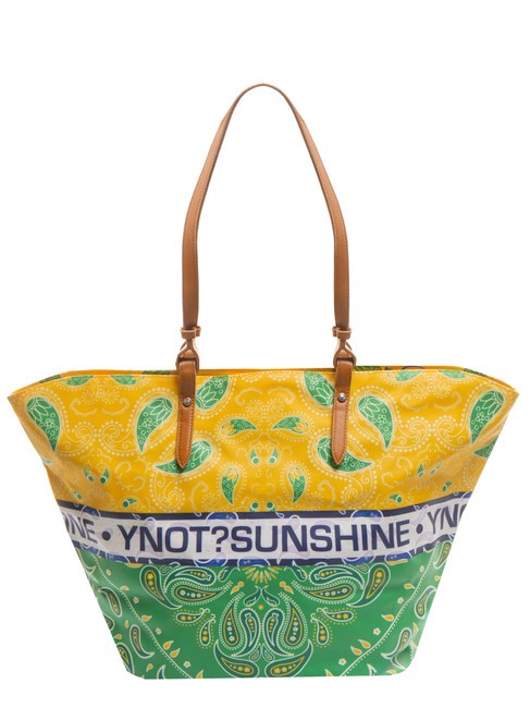 BANDANAS Large beach shopping bag green - Women’s Bags