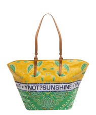 YNOT BANDANAS Large beach shopping bag green - Women’s Bags - 4