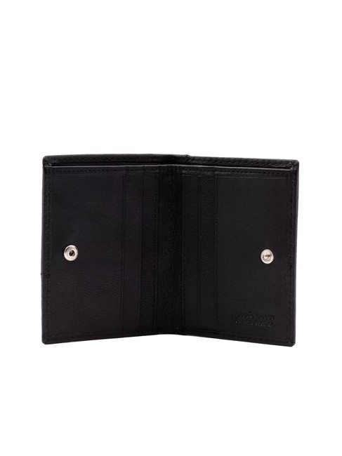 JOHN Vertical leather wallet black - Men’s Wallets